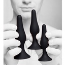 MASTER SERIES TRIPLE SPIRE TAPERED SILICONE ANAL TRAINER SET