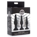 MASTER SERIES TRIPLE SPIRE TAPERED SILICONE ANAL TRAINER SET