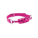 Ouch! CYLINDER GAG with leather straps - Rosa
