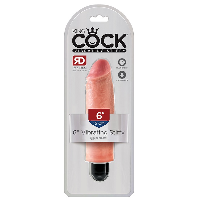 KING COCK 6" Vibrating Stiffy