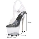 Zapatillas de segunda plataforma con correas transparente