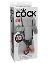 KING COCK 10" Hollow Strap-On Suspender System