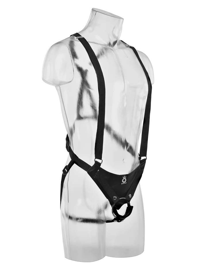 KING COCK 10" Hollow Strap-On Suspender System