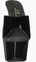 Zapatillas de plataforma con cubierta de Charol Negro