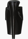 Zapatillas de plataforma con cubierta de Charol Negro
