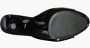 Zapatillas de plataforma con cubierta de Charol Negro