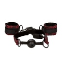 SCANDAL Breathable Ball Gag With Cuffs