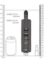 Ouch! Bonded Leather Hand or Ankle Cuffs with Adjustables Straps