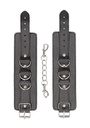 Ouch! Bonded Leather Hand or Ankle Cuffs with Adjustables Straps
