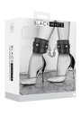 Ouch! Plush Bonded Leather Ankle Cuffs with Adjustables Straps