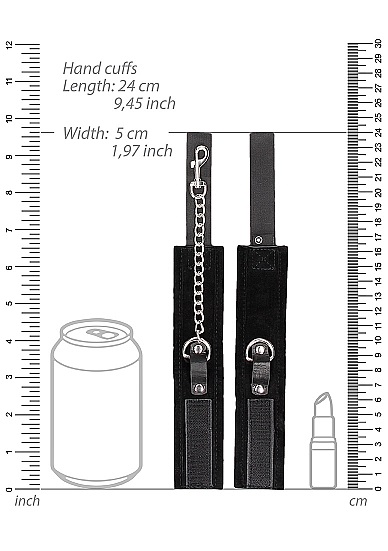 Ouch! Velcro Collar With Leash and Hand Cuffs whit Adjustable Straps