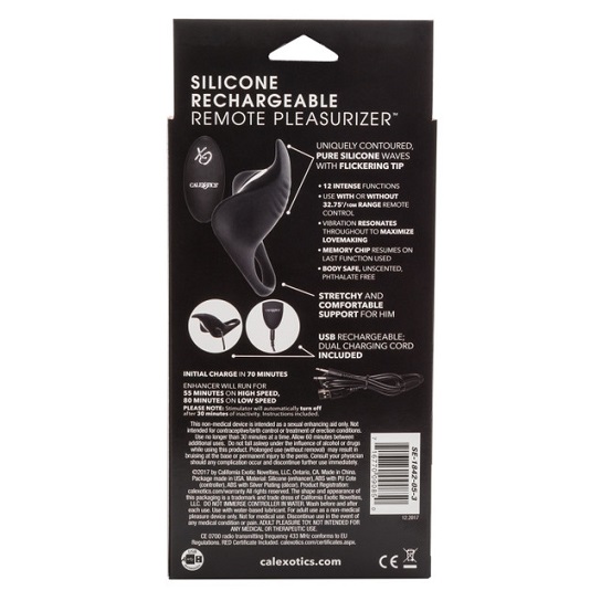 CALEXOTICS SILICONE RECHARGEABLE REMOTE PLEASURIZER