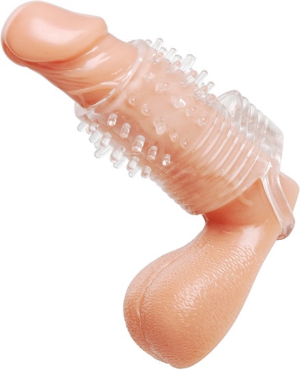 SIZE MATTERS CLEAR SENSATIONS Vibrating Textured Erection Sleeve