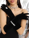 Guantes Largos de Terciopelo