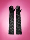Guantes Largos con encaje - Negro