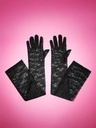 Guantes Largos con encaje - Negro
