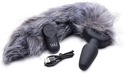 TAILZ GREY FOX TAIL ANAL PLUG VIBRATING