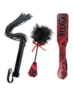 LOVERS KITS WHIP, TICKLE & PADDLE