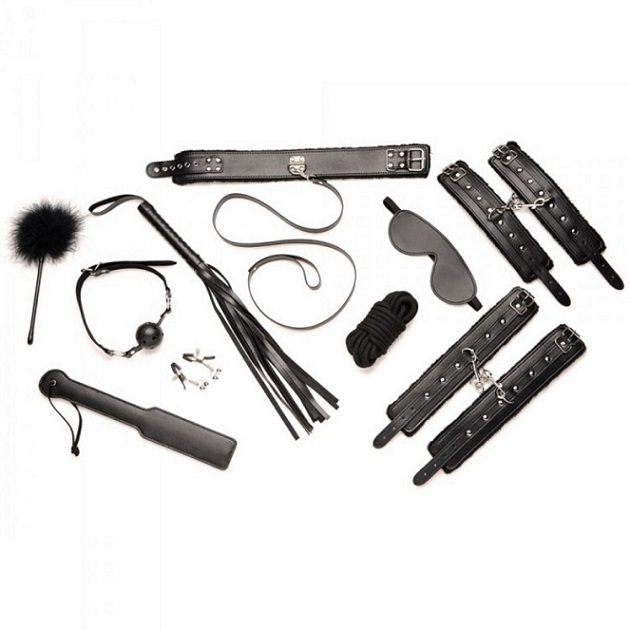 STRICT Hook Up 10 Piece Plush Bondage Set