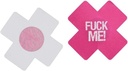 FUCK ME Cross Pattern Nipple Pasties