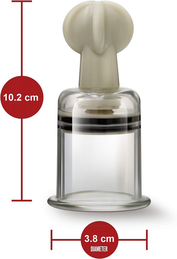 Temptasia - Clit and Nipple Large Twist Suckers - 2 pieces