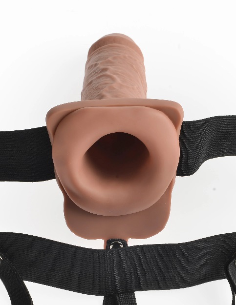 FFS 7" Hollow Rechargeable Strap-On with Remote