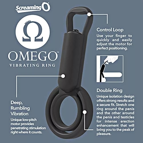 OMEGO VIBRATING RING Negro