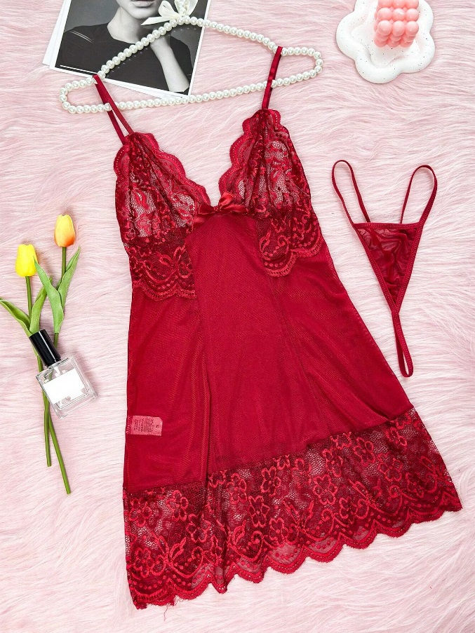 SH - Vestido Encaje Rojo - Mediano