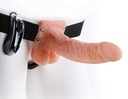 FETISH Fantasy Series 7" Vibrating Hollow Strap-On with Balls