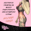 Vestido de Tirantes de Malla transparente con estampado floral
