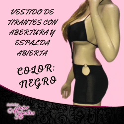 Vestido de Tirantes con abertura y espalda abierta
