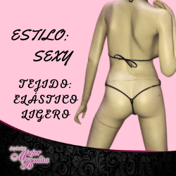 Columpio Body de lycra brillosa negra