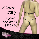 Columpio Body de lycra brillosa negra