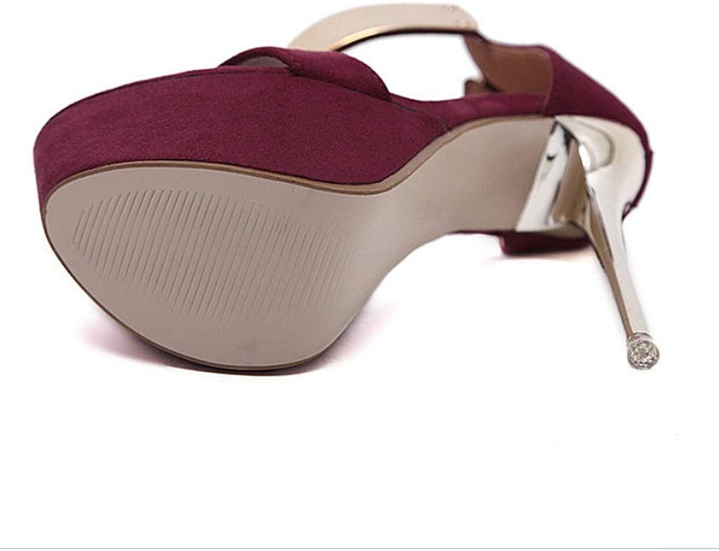 Zapatilla Sky High Stiletto Heel Pumps Vino