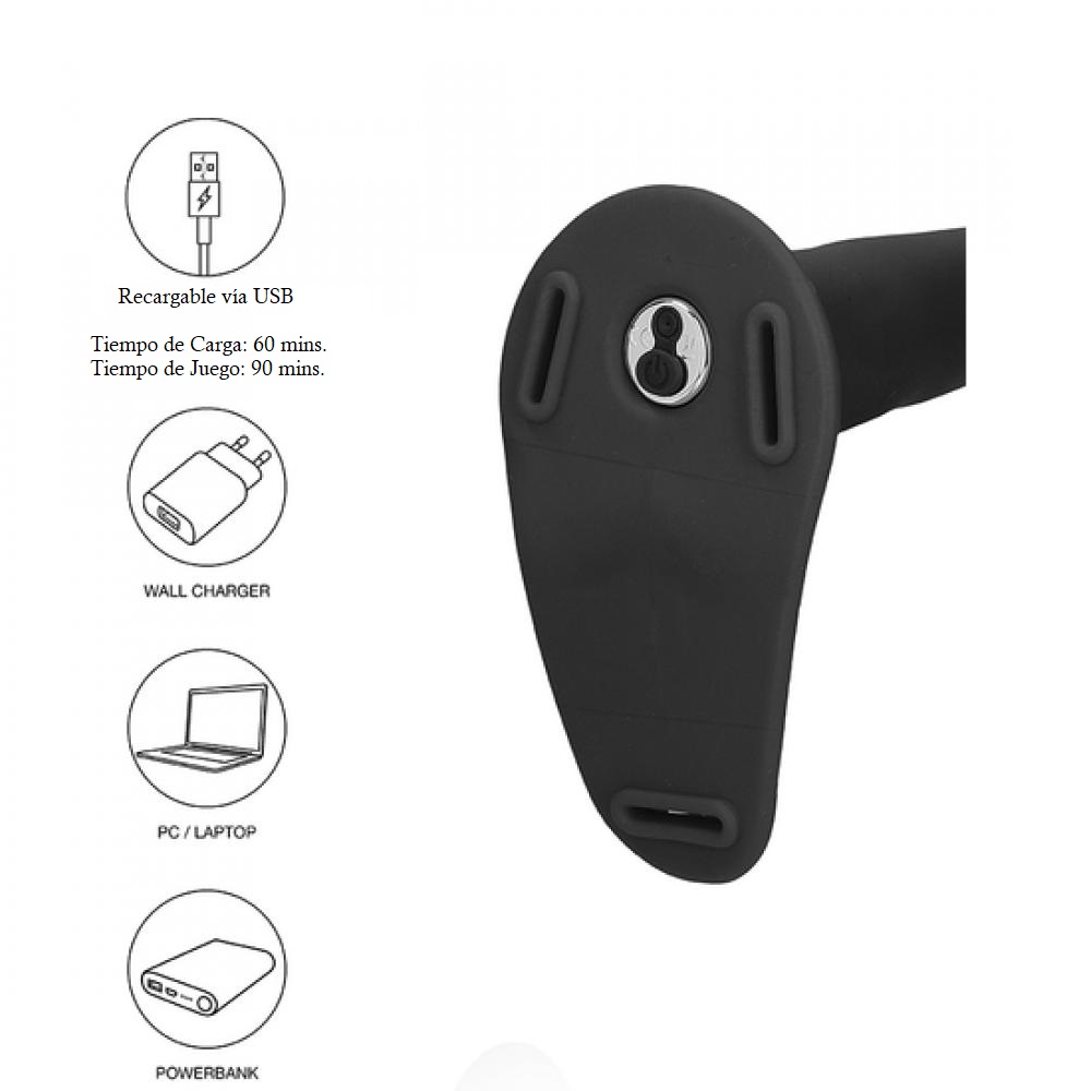Ouch! Vibrating Silicone Strap-On