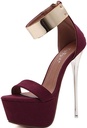 Zapatilla Sky High Stiletto Heel Pumps Vino