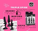 MASTER SERIES TRIPLE SPIRE TAPERED SILICONE ANAL TRAINER SET