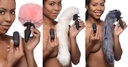 TAILZ SNAP-ON VIBRATING SILICONE ANAL PLUG & 3 TAILS W/REMOTE CONTROL