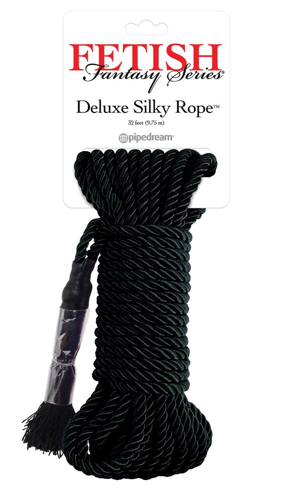 FETISH Fantasy Series Deluxe Silky Rope - Negro