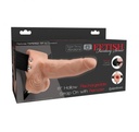 FFS 6" Hollow Rechargeable Strap-On with Remote
