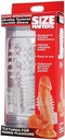 SIZE MATTERS CLEAR SENSATIONS Vibrating Textured Erection Sleeve