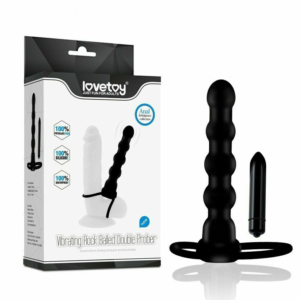 LOVETOY Vibrating Rock Balled Double Prober