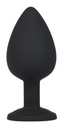 Plug Negro Silicon Gema Circular - Chico