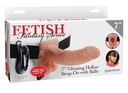 FETISH Fantasy Series 7" Vibrating Hollow Strap-On with Balls