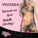 Vestido de Tirantes de Malla transparente con estampado floral