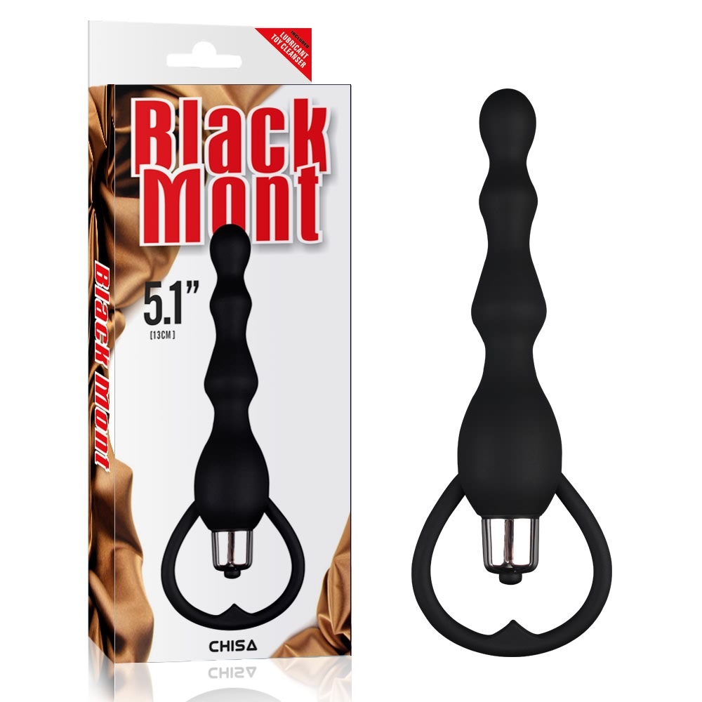 Black Mont Tail Power Beads 5.1"