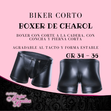 Bóxer ajustado de charol
