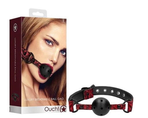[OU345BUR] Ouch! LUXURY BREATHABLE BALL GAG