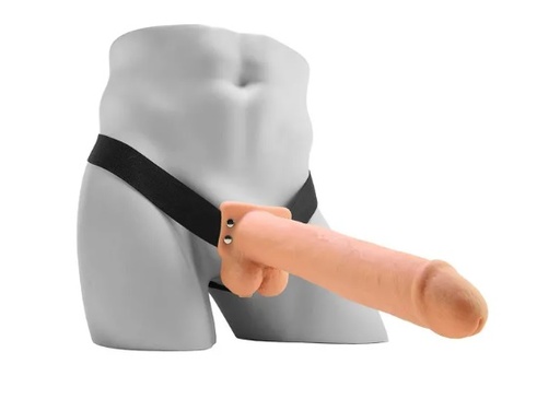 FFS 11 Hollow Rechargeable Strap-On with Balls
