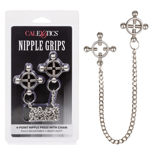 [SE-2552-15-2] Nipple Grips 4-Point Nipple Press with Chain